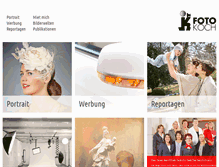 Tablet Screenshot of fotostudio-koch.de