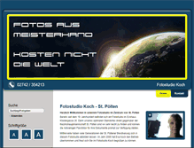 Tablet Screenshot of fotostudio-koch.at